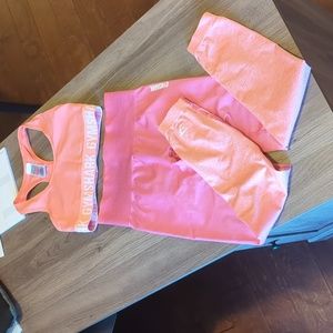 Ombre gymshark leggings set